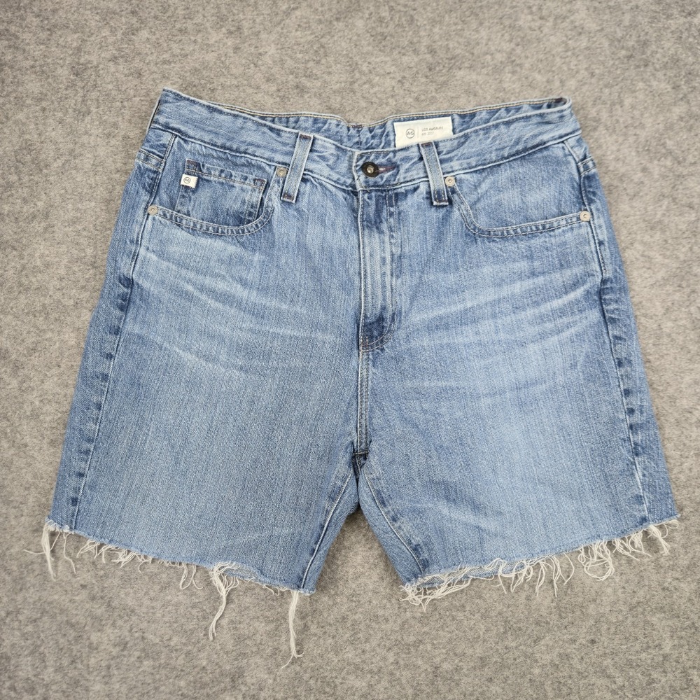 AG Adriano Goldschmied Saige Cutoff Shorts Women's 29 Gild Wash Denim Mid Rise